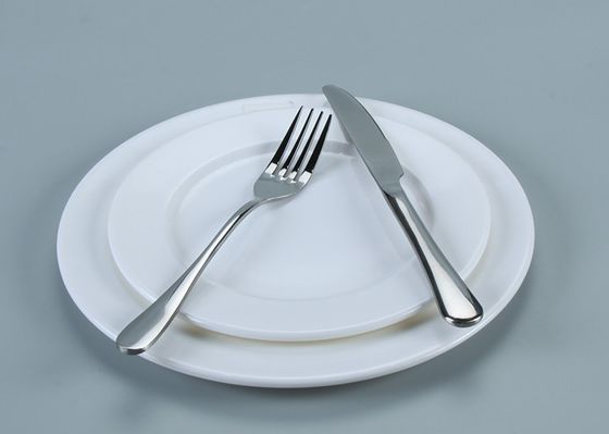 Unbreakable Plain White Plastic Melamine Buffet Dinner Plates