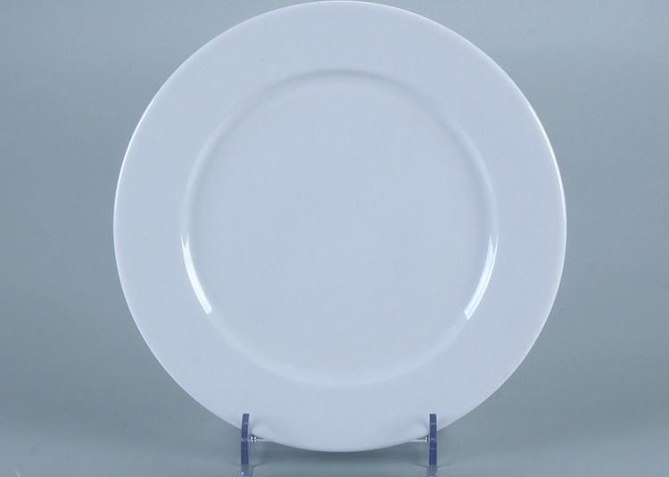 Unbreakable Plain White Plastic Melamine Buffet Dinner Plates