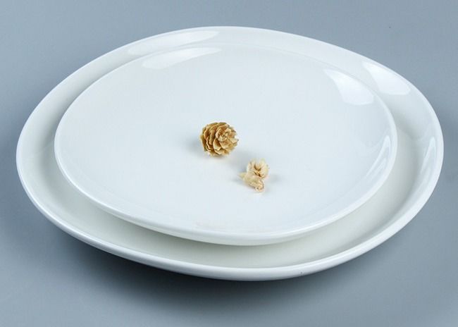 chip resistant 16 Pieces Plates Bowl Cup White Ceramic Dinnerware Sets